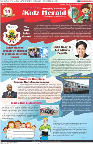 October 2nd Issue 2018