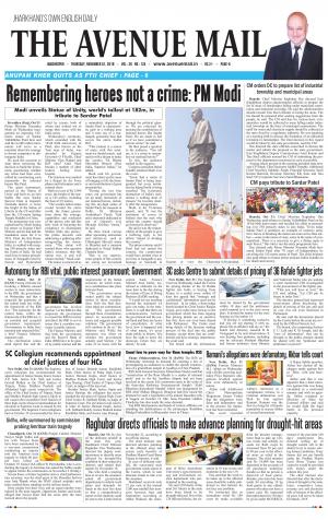 The Avenue Mail, November 1st 2018