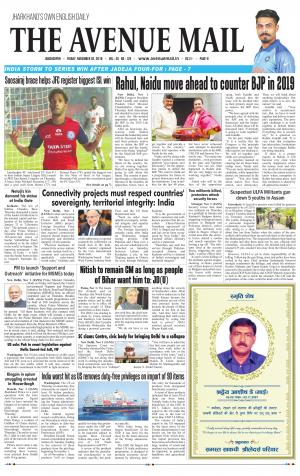 The Avenue Mail, November 2nd 2018