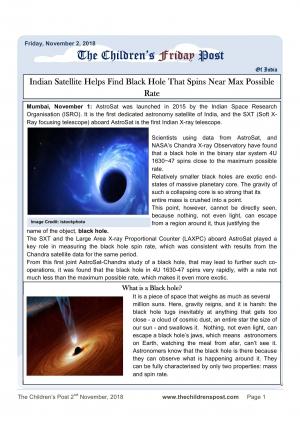 The Children's Post 02 November, 2018