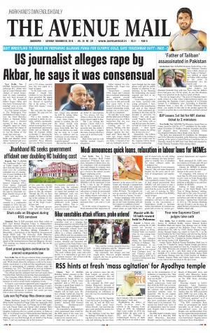 The Avenue Mail, November 3rd 2018