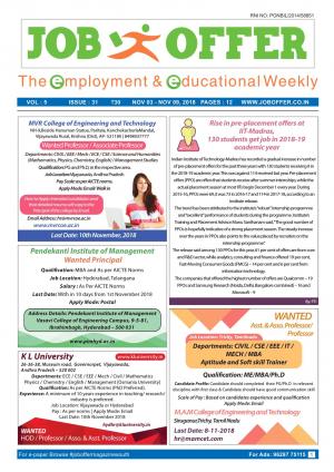 JOB OFFER MAGAZINE SOUTH VOL-5 ISSUE 31