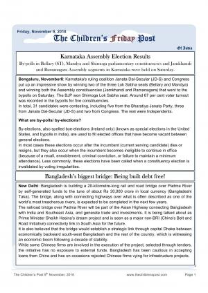 The Children's Post 9th November, 2018