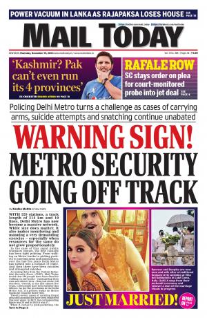 Mail Today issue November 15, 2018