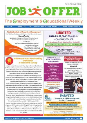 JOB OFFER MAGAZINE SOUTH VOL-5 ISSUE 32