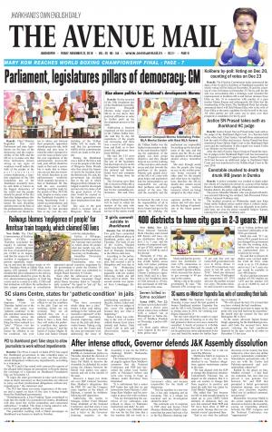 The Avenue Mail, November 23, 2018