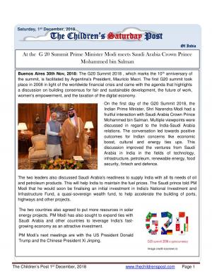 The Children's Post 01 December, 2018