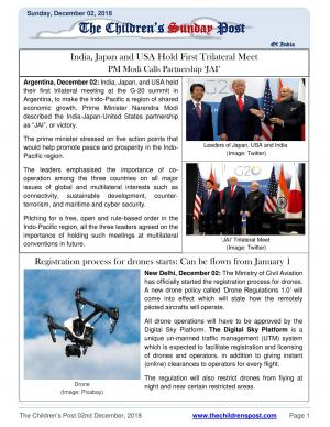 The Children's Post, 2nd December, 2018