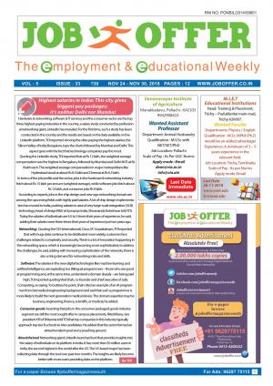 JOB OFFER MAGAZINE SOUTH VOL-5 ISSUE 34