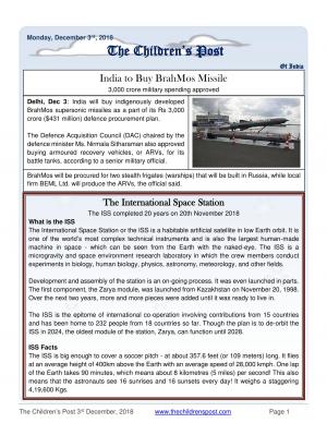 The Children's Post 3rd December, 2018