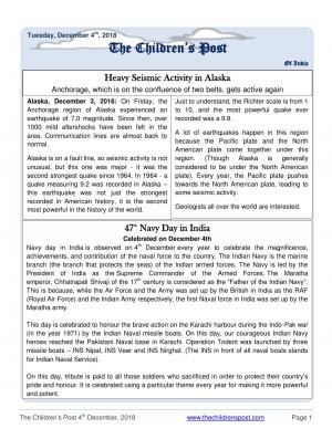 The Children's Post, 4th December, 2018