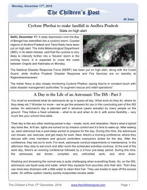 The Children’s Post 17th December, 2018