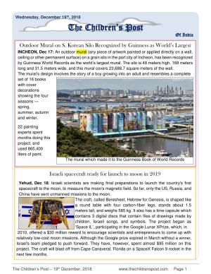 The Children's Post, 19th December, 2018