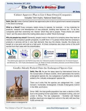 The Children's Post, 30th December, 2018