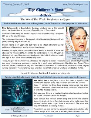 The Children's Post, 3rd January, 2019