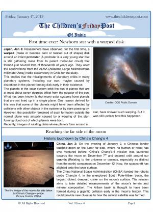 The Children's Post, 4th January, 2019