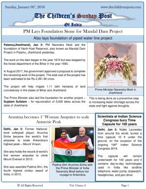 The Children's Post, 6th January, 2019