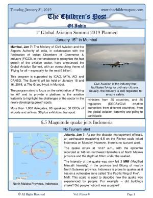 The Children's Post, 8th January, 2019