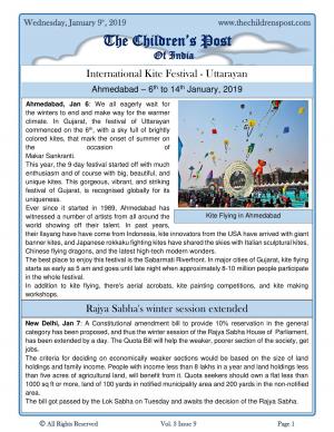 The Children's Post, 9th January, 2019