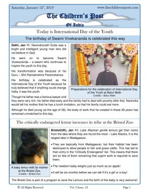 The Children's Post, 12th January, 2019