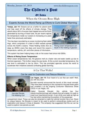 The Children's Post - 14th January, 2019