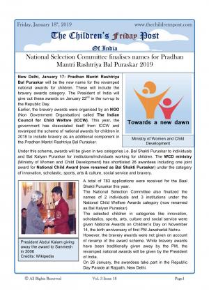 The Children's Post, 19th January, 2019