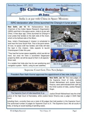 The Children's Post, 19th January, 2019