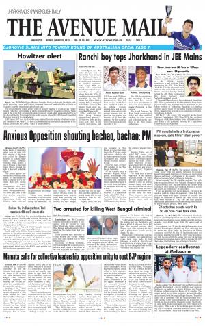 The Avenue Mail, January 20th, 2019