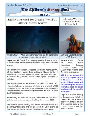 The Children's Post, 20th January, 2019