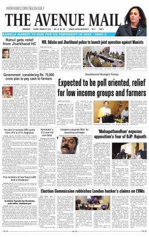 The Avenue Mail, January 22nd, 2019