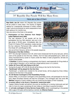 The Children's Post, 25th January, 2019