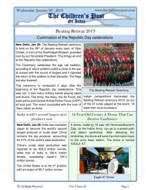 The Children's Post, 30th January, 2019