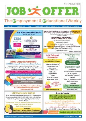 JOB OFFER MAGAZINE SOUTH VOL-5 ISSUE 41