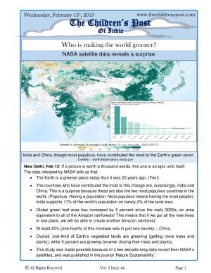 The Children's Post, 13th February, 2019