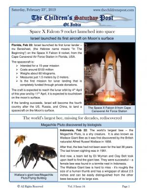 The Children's Post, 23rd February, 2019