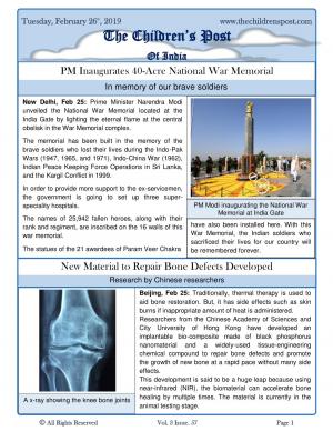 The Children's Post, 26th February, 2019