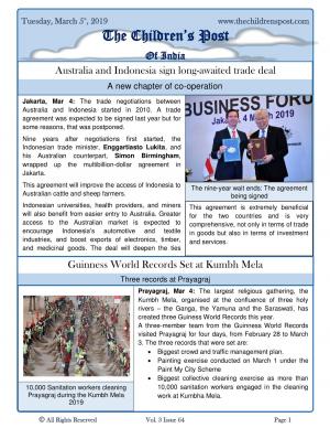 The Children's Post, 5th March 2019