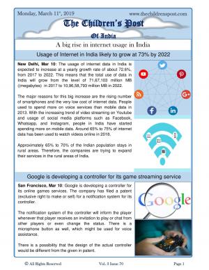 The Childrens Post, 11th March 2019