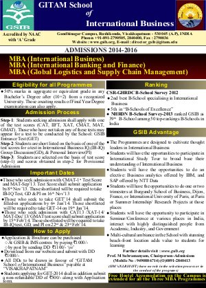 GITAM School of International Business