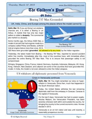 Boeing 787 and Venezuela - 14th March 2019