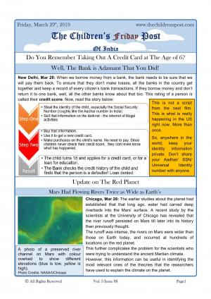 The Children's Post, 29th March'19