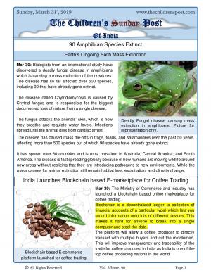 The Children's Post, 31st March, 2019