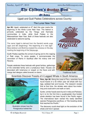 The Children's Post, 07th April 2019