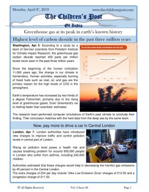 Greenhouse Gases and London Levies - 8th April, 2019
