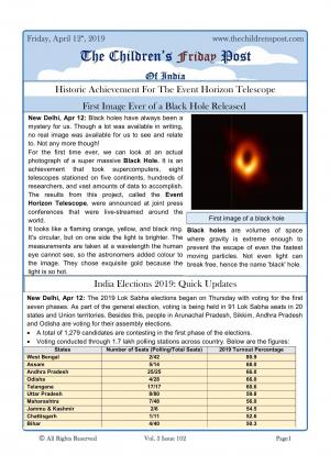 The Children's Post, 12th April, 2019