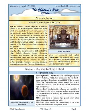 The Children's Post, 17th April, 2019