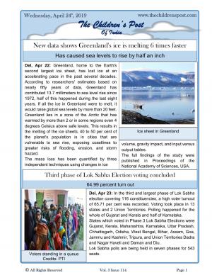 The Children's Post, 24th April, 2019