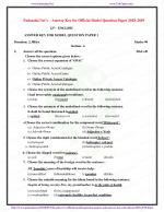 12th English - Answer Key