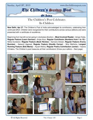 The Children's Post, 28th April 2019