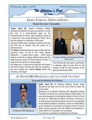 The Children's Post, 1st May,2019